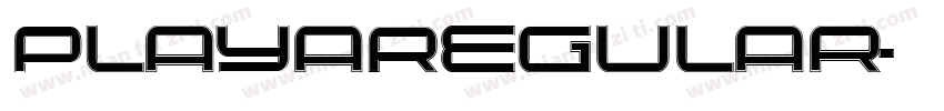 Playa Regular字体转换